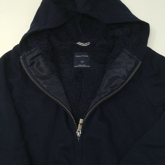 Nautica Boys Expedition Sherpa Fleece Full Zip Hoodie